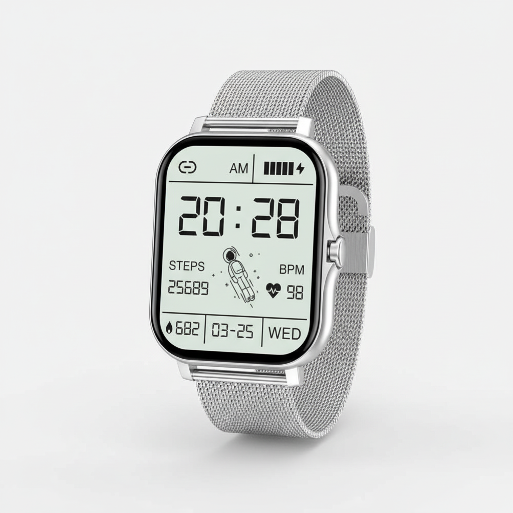 StyleTrack smartwatch for women, elegant design on a smaller wrist.