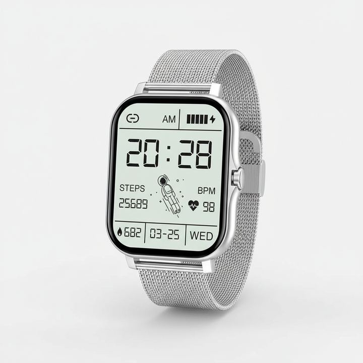 StyleTrack smartwatch for women, elegant design on a smaller wrist.