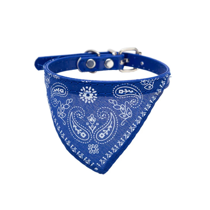 Adjustable cat bandana collar ensures a perfect, comfortable fit for any fashionable feline.