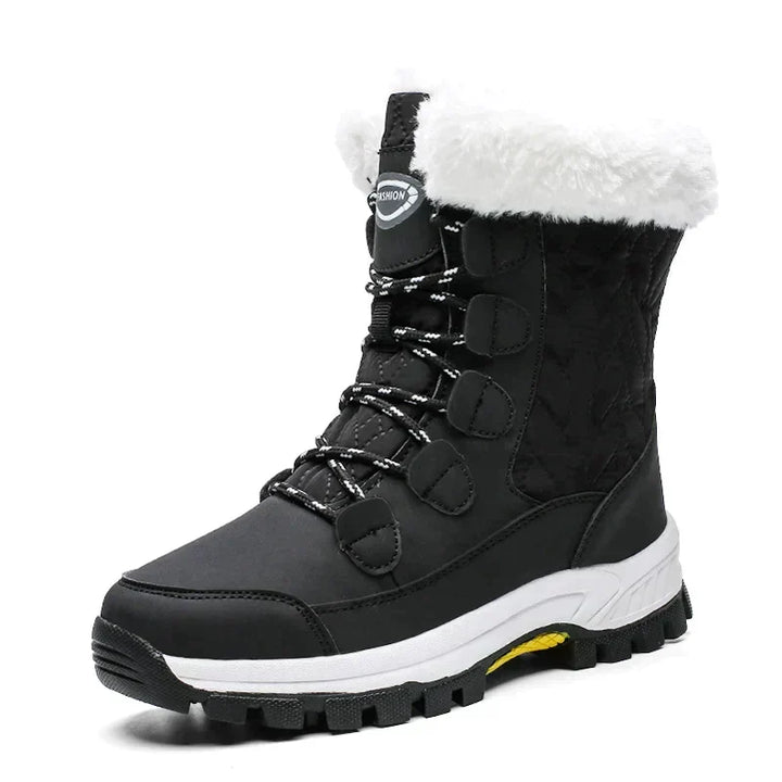 Warm & stylish Aurora women's winter snow boots. Comfortable mid-calf design for cold weather fashion.