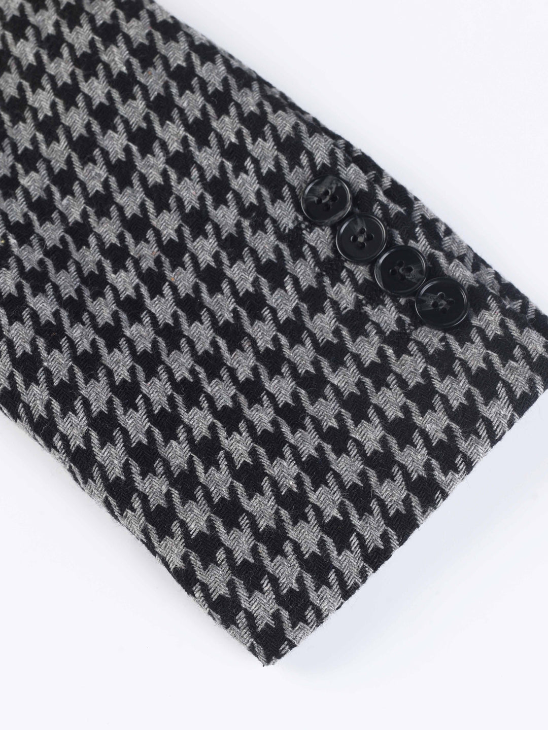 Smart casual double-breasted men's checked blazer, ideal for a sophisticated and stylish look.