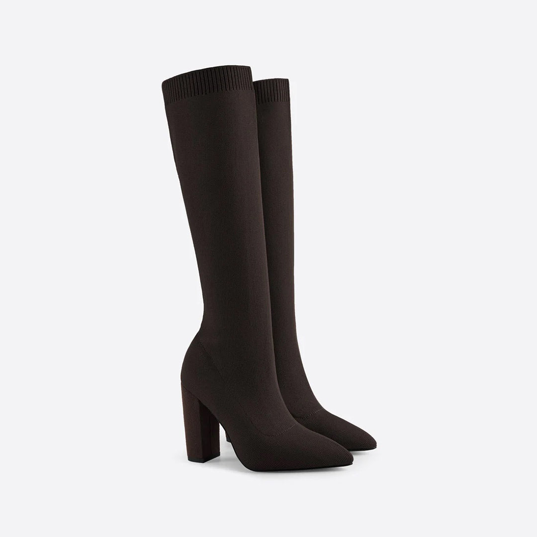Sophia women's fashion knee-high boots. Trendy, comfortable and stylish for versatile fall & winter wear.