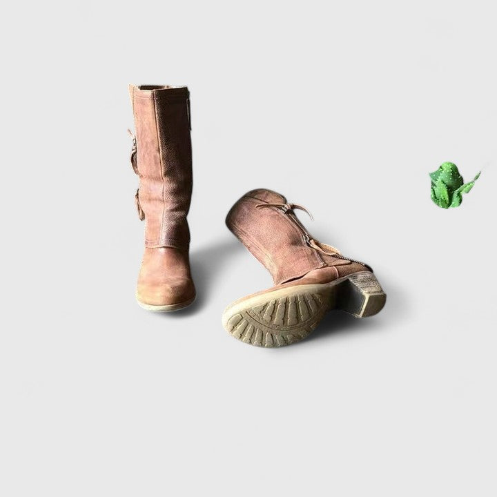 Versatile women's brown orthopedic fashion boots, designed for maximum comfort and support in any weather.