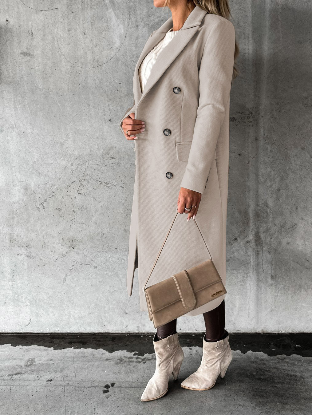 Versatile Vivienne women's long winter coat. Stylish, comfortable & warm hooded outerwear, perfect for fall/winter.