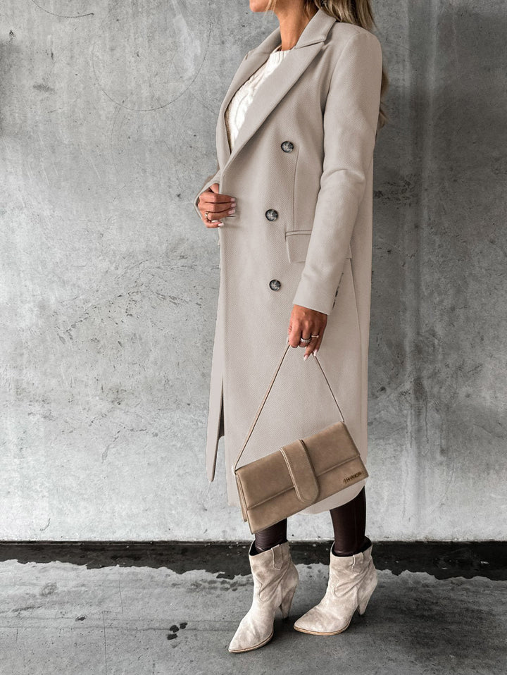 Versatile Vivienne women's long winter coat. Stylish, comfortable & warm hooded outerwear, perfect for fall/winter.
