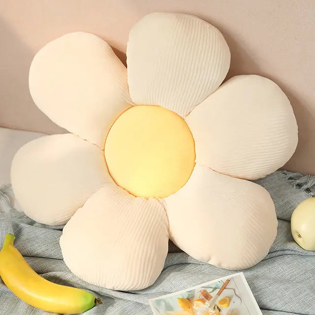 Soft plush floral pillow, stylish and perfect for any home.