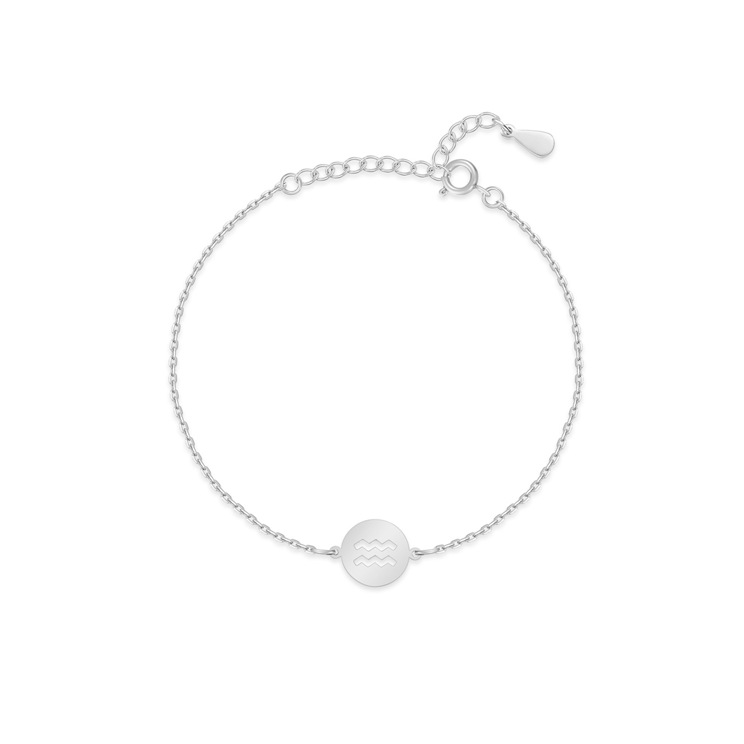 Astrology-themed Lyra Zodiac bracelet, gold plated sterling silver, a thoughtful women's present