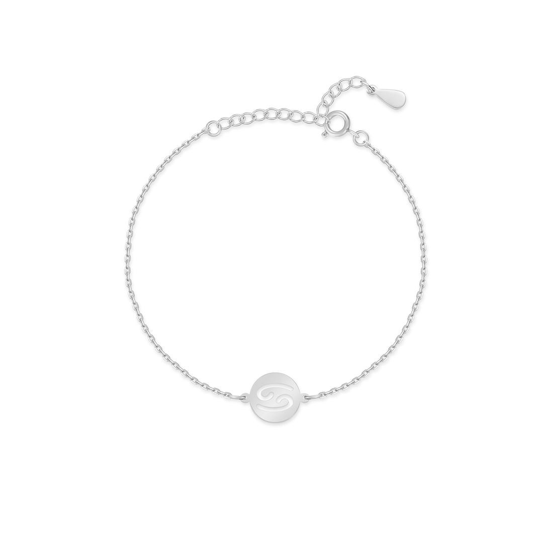 Dainty gold plated sterling silver Lyra Zodiac bracelet, a subtle nod to the stars for women