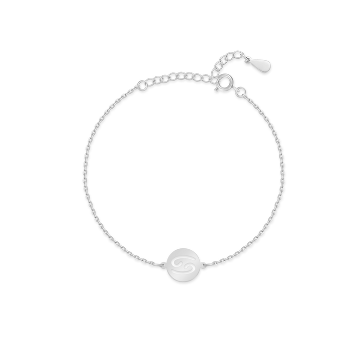 Dainty gold plated sterling silver Lyra Zodiac bracelet, a subtle nod to the stars for women