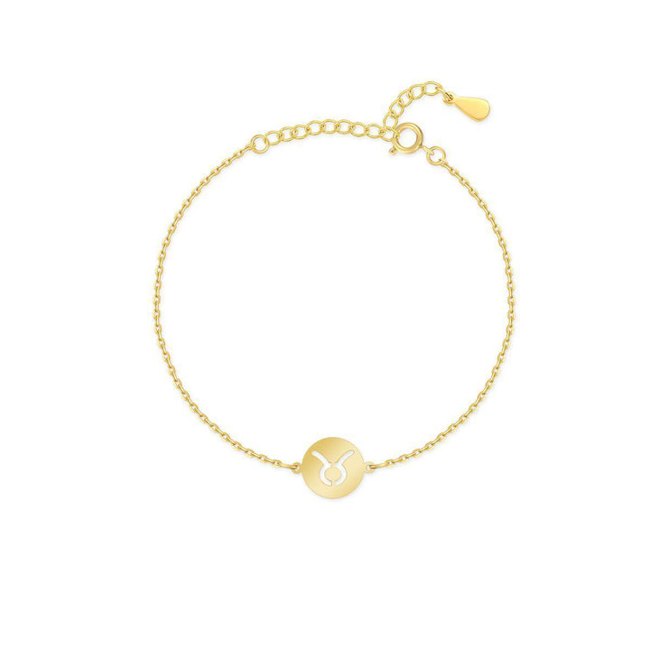 Elegant Lyra Zodiac bracelet, gold plated sterling silver, perfect women's astrology accessory