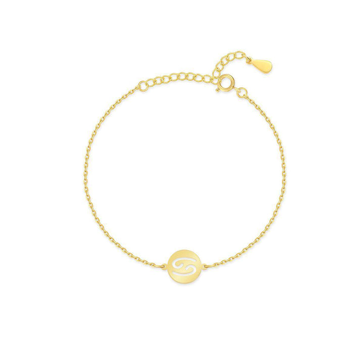 Minimalist gold plated sterling silver Lyra Zodiac bracelet, a timeless astrology gift for her