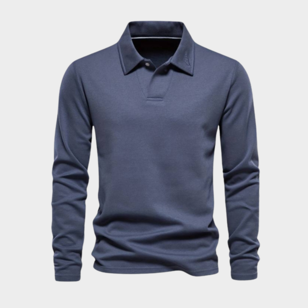 Matteo men's stylish comfort pullover. Long sleeve everyday essential sweater for modern menswear fashion.