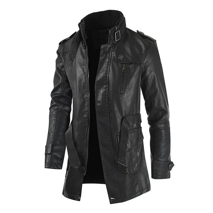 Versatile men's Dexter-style overcoat for casual fashion, providing modern comfort & a sleek zippered look.