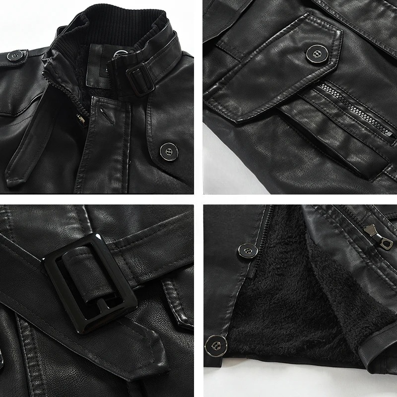 Modern men's jacket in Dexter style, offering comfortable wear with a classic stand collar and convenient zipper.