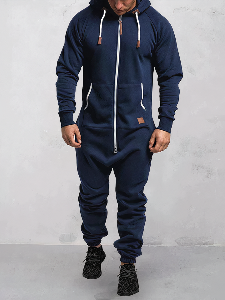 Stylish men's hoodie tracksuit, perfect for casual wear, active lifestyle, or comfortable lounge. EliteTrack brand.