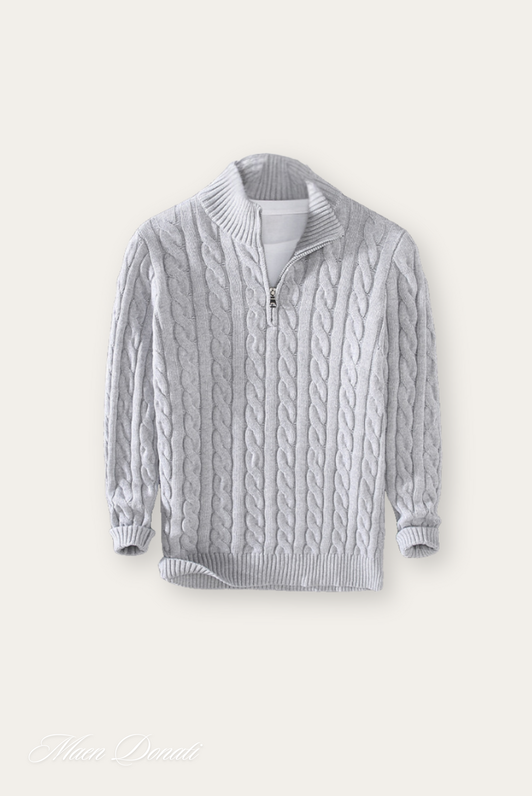 Comfortable & versatile men's knitted roll neck pullover. Ideal for smart casual autumn/winter outfits.