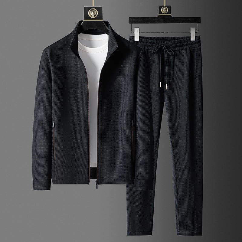 Stylish men's lounge suit set, Noah, in a comfortable two-piece design for casual wear and all-season versatility.