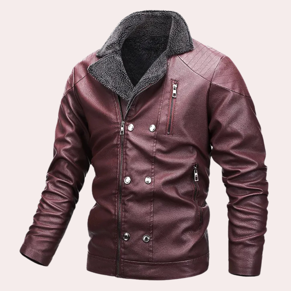 Versatile Men's Ronan motorcycle jacket. Stylish biker gear doubles as a casual jacket, offering protection & comfort.
