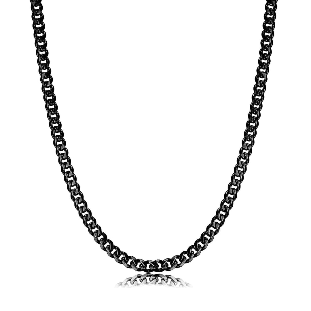 High-quality men's Cuban link necklace. Durable, stylish men's chain, classic jewelry for any look.
