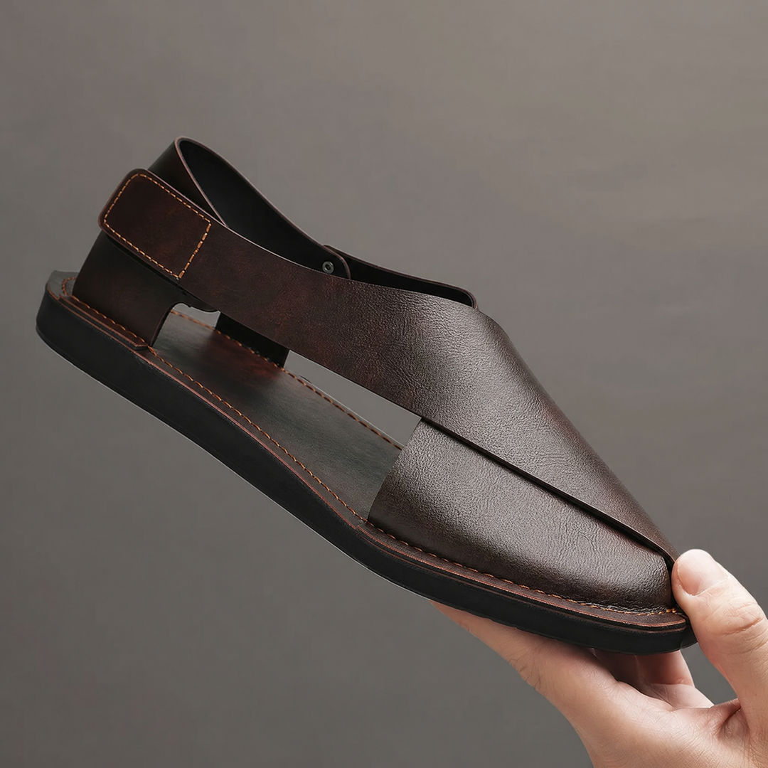 Comfortable men's slip-on summer sandals with a stylish design for everyday casual wear.