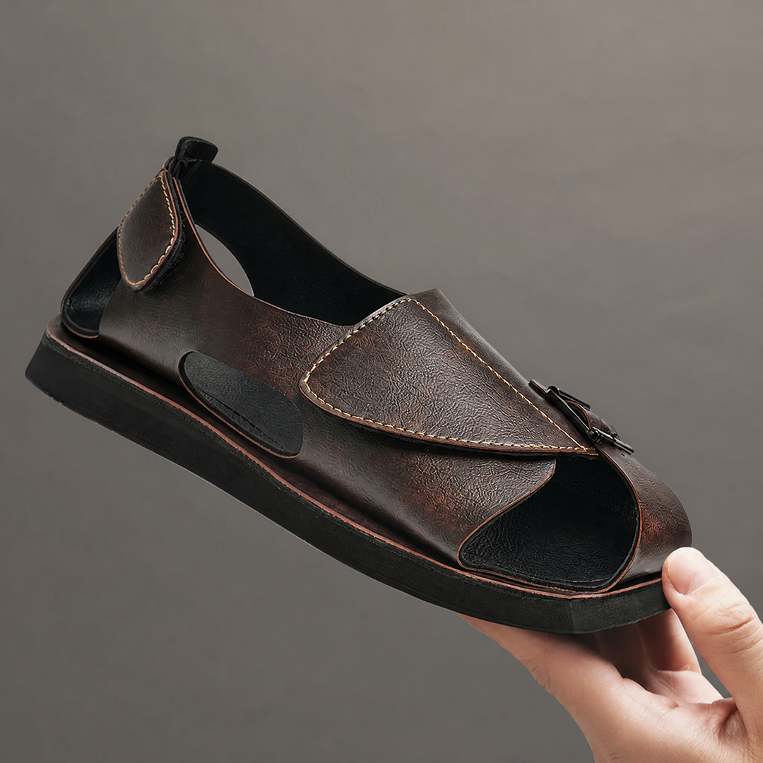 Versatile men's comfortable sandals, ideal slip-on summer shoes for casual wear, beach, or vacation.