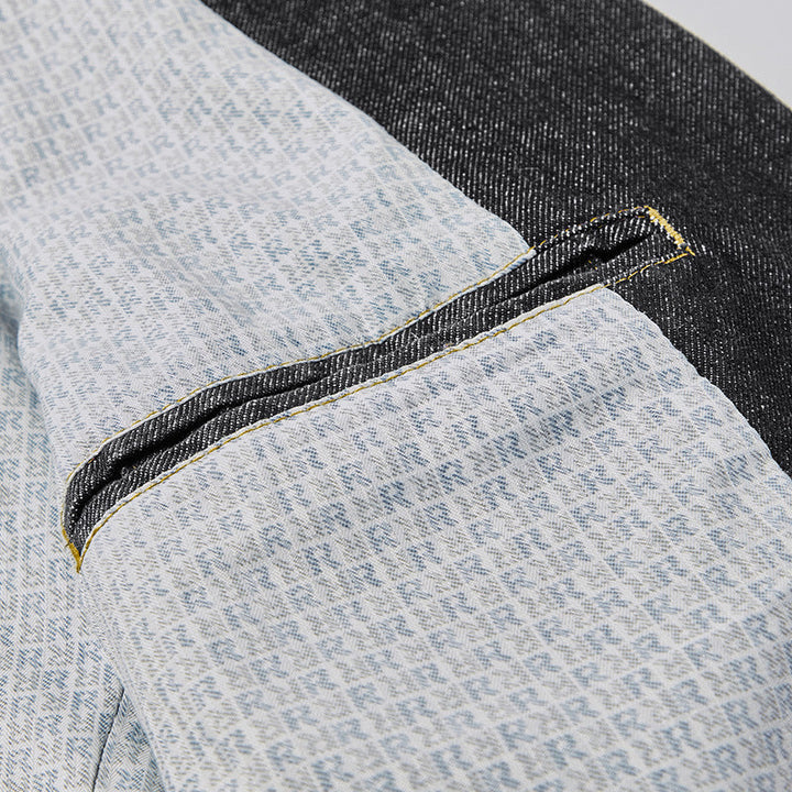 Men's structured blazer styled for a complete look, demonstrating its bold character in modern business attire.