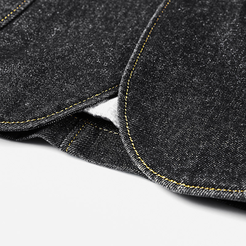 Back view of the men's structured blazer, showcasing its tailored fit and modern silhouette for men's fashion.