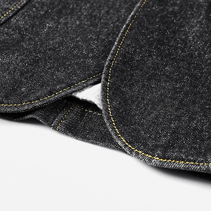 Back view of the men's structured blazer, showcasing its tailored fit and modern silhouette for men's fashion.