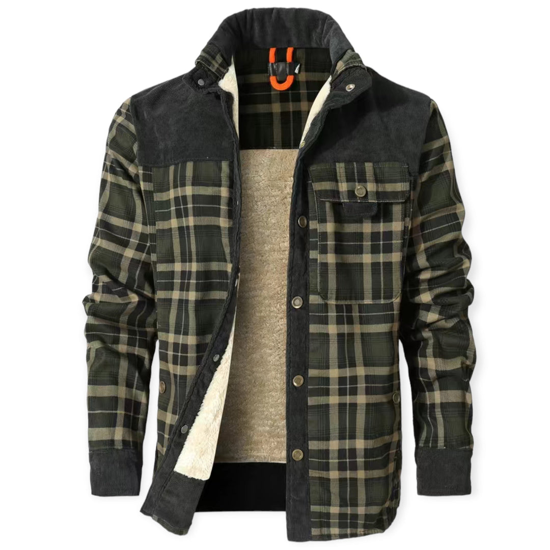 FrostVogue men's stylish insulated vest, offering warmth & comfort for cold weather gear.