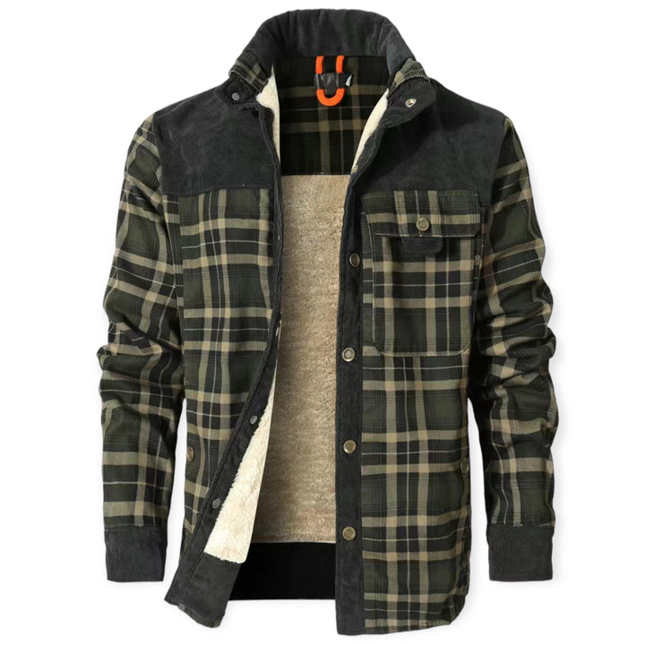 FrostVogue men's stylish insulated vest, offering warmth & comfort for cold weather gear.