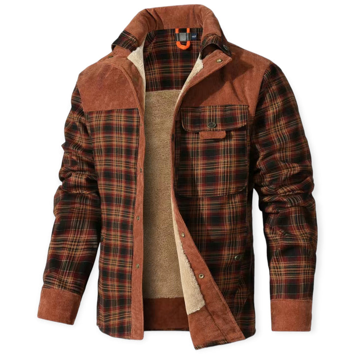 FrostVogue men's stylish insulated vest, ideal for warm layering in fall & winter.