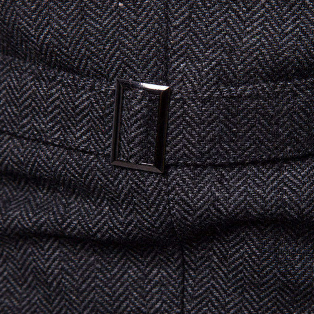 Assortment of multi-color men's comfort vests, showcasing the versatile and stylish wool blend options.