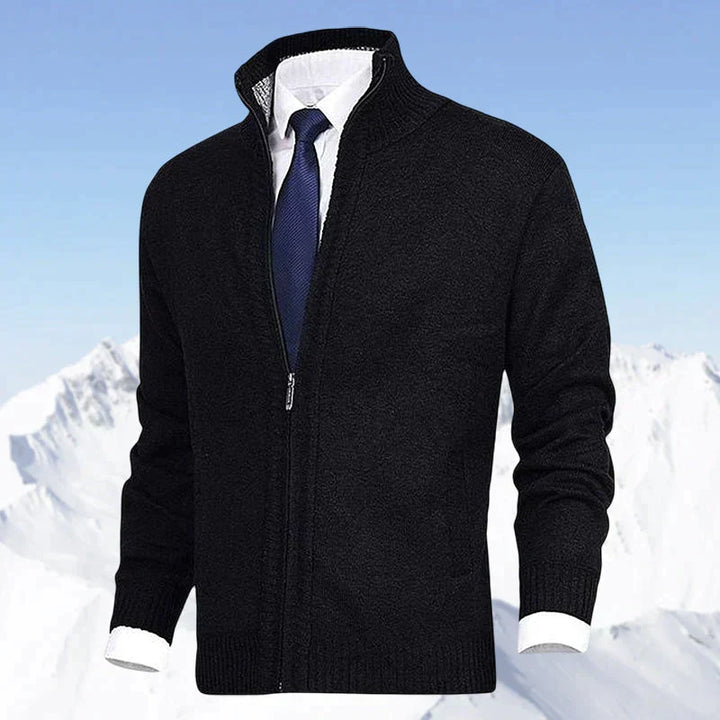Men's stylish zip-up vest, perfect outerwear for casual fall and winter layering.