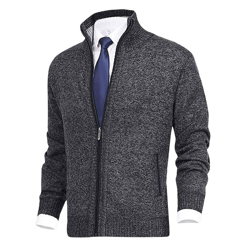Trendy zip-up men's outerwear, a stylish vest for all fall and winter fashion.