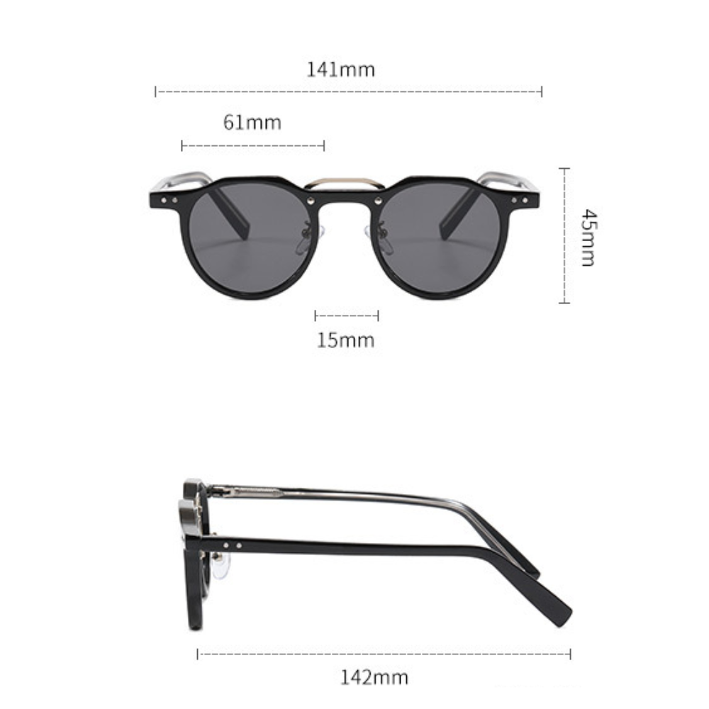 Premium UV400 unisex eyewear, these stylish sunglasses offer crucial eye protection. A lightweight, modern fashion accessory.