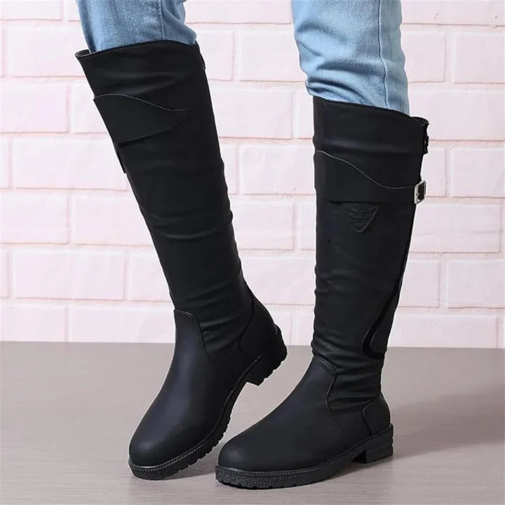 Women's durable ankle boots in action, providing comfort footbed & gel insoles for active daily wear.