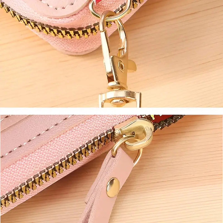 Stylish green anti-theft women's leather bag with RFID protection, great for everyday adventures.