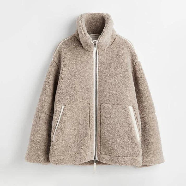 Stylish women's Avalon fleece winter jacket, offering ultimate warmth for cozy casual winter outings.