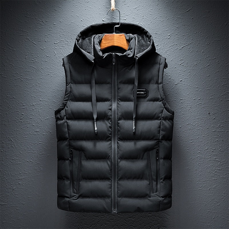 Cozy women's blue padded vest, ideal for autumn fashion. Warm fall outerwear gilet for stylish layering.