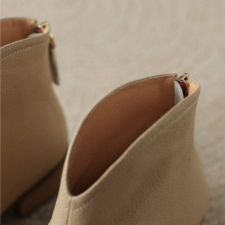 Everyday women's low heel pointed toe ankle boots, a versatile and comfortable choice for fall fashion.