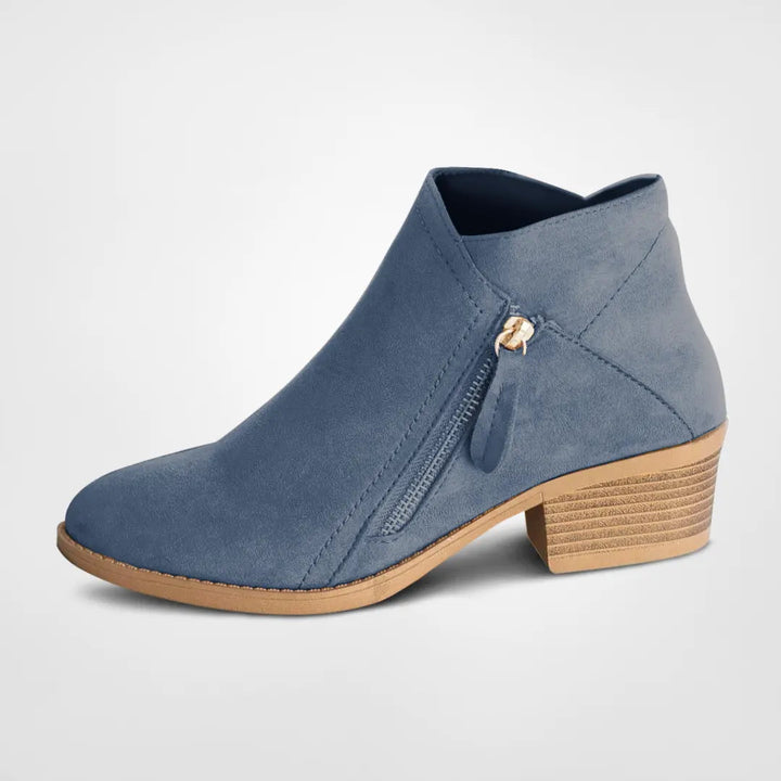 Versatile women's zipper ankle boots for effortless everyday style, comfortable for casual or dressy outfits.