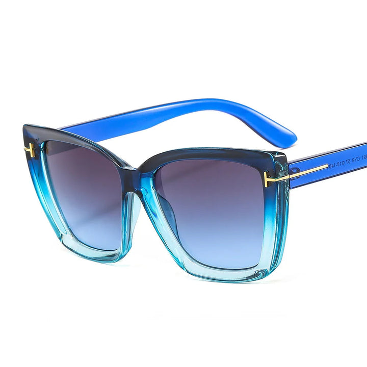 VueLuxe women's cat-eye sunglasses, UV400 gradient lenses, perfect for sun protection and style