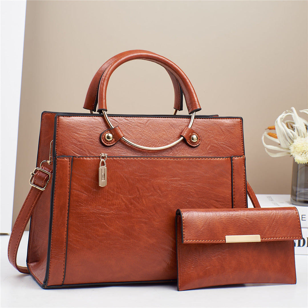 Premium quality women's tote & crossbody bag set, ideal for fashion-forward women.