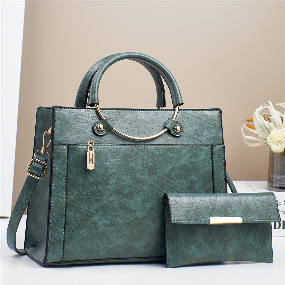 Modern women's tote and crossbody bag set, a stylish accessory for any outfit.
