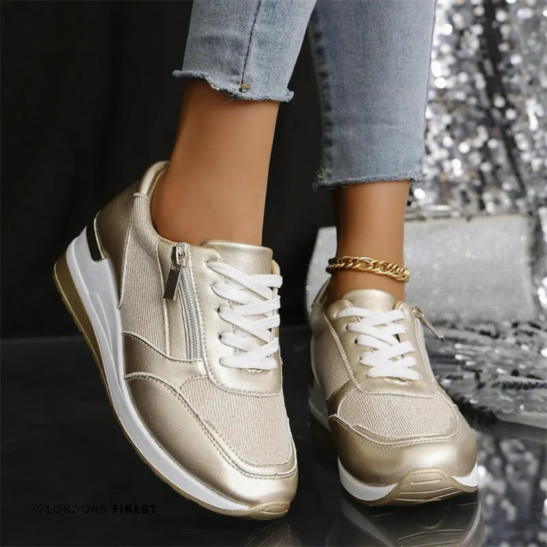 Stylish Women's Finley arch support sneakers, cushioned & lightweight for comfortable walking and everyday wear.
