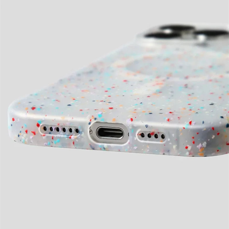 MagSafe compatible women's InkSplash iPhone case, sleek design, shockproof protection, colorful paint splash.