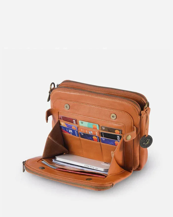 Premium women's leather crossbody & shoulder bag, a versatile and stylish handbag.