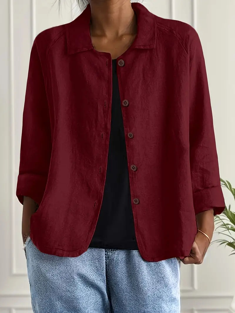 Oversized women's lightweight shirt cardigan, a stylish and comfortable layering piece for fashion.