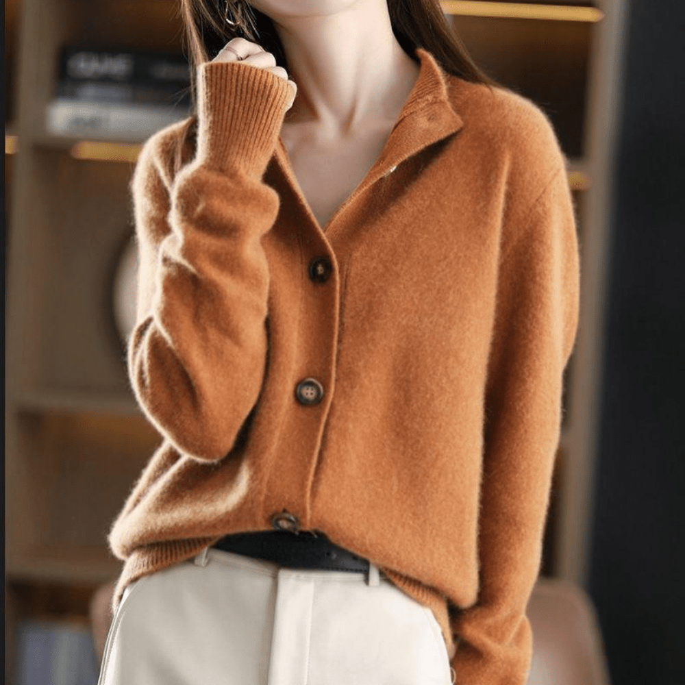 Trendy Livia women's sweater, a cozy knit for ultimate winter warmth. Stylish ladies jumper, long sleeve comfort.
