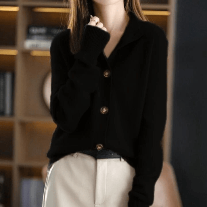 Soft Livia women's cozy knit sweater, ideal warm top for winter fashion. Comfortable ladies jumper, everyday style.